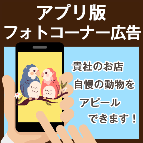 ECサイト事業者販売、アニマルポイントフォトコーナー広告